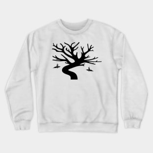 Senbazuru Tree by The Ethyr & Medialia Gallery (Black) Crewneck Sweatshirt